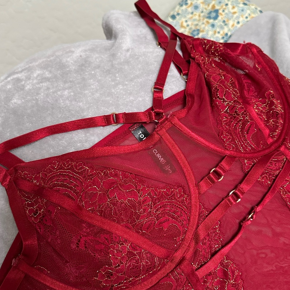 Sexy red lingerie